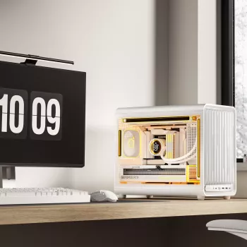 Jonsbo D33 STD belo mini tower ohišje za PC, kaljeno steklo, mATX/Mini-ITX, USB-C
