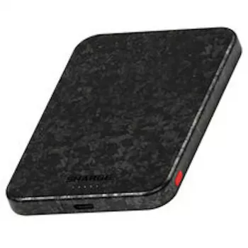 SHARGE CarbonMag 5K prenosni polnilnik, 15W Qi, 20W USB-C – 5000mAh, črn