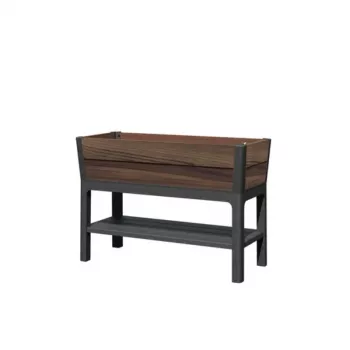 KETER cvetlični lonec Deco Elevated Garden Bed 48L oreh