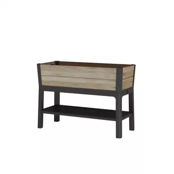 KETER cvetlični lonec Deco Elevated Garden Bed 48L oreh