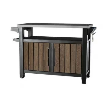 KETER žar miza Deco Unity XL 207L videz oreha