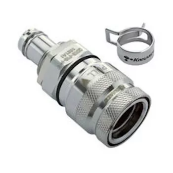 Koolance QDT3 hitra spojka Viton, ženska, panelna nastavka - 10 mm ID (3/8 inch)