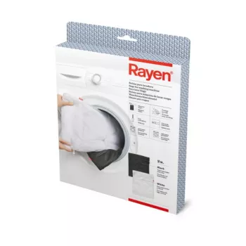 RAYEN set vreč za pranje perila 2 kosa 50x40cm črno-bela