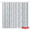 RAYEN zavesa za prho 180x200cm bela/modra, poliester