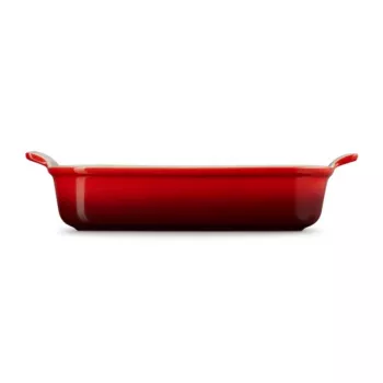 Pravokotna pekača LE CREUSET Heritage, lončevina, 32x24cm / 4L, rdeča