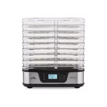 ETA Secca Premium ETA930190000 sušilnik za hrano, 8 pravokotnih vložkov, 380 W, srebrn
