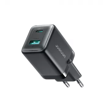 Joyroom JR-TG8 GaN 45W USB-C + USB-A napajalnik - črn