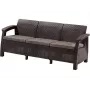 KETER vrtna zofa Corfu Love Seat Max rjava trisедежна
