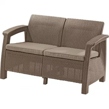 KETER vrtna dvosedežna zofa Corfu Love Seat bež