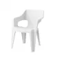 Keter Bilbao vrtni stol z nizkim naslonom bel 29213634400
