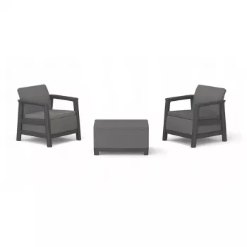 KETER vrtni set pohištva Scandi Linea balkonski set siva