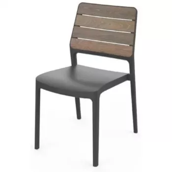 KETER vrtni stol Deco Porto oreh/siv
