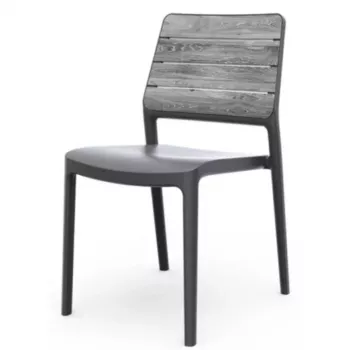 KETER vrtni stol Deco Porto svetlo siva/siva