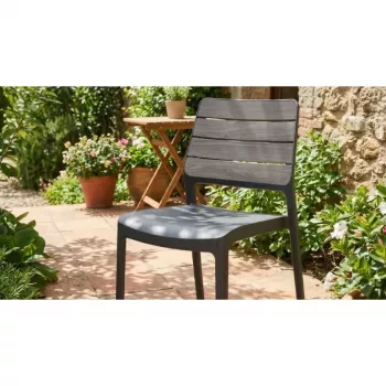 KETER vrtni stol Deco Porto svetlo siva/siva