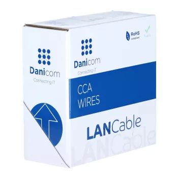 DSIT CAT5e U/UTP 50m masivni kabel CCA v kolutu, siv (DC-UTP5CCA50S-GRY)