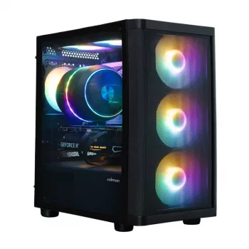 Zalman M4 SE črno ohišje za PC mATX Mini Tower s 6x 120mm FRGB ventilatorji