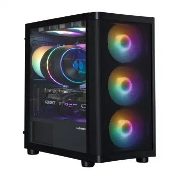 Zalman M4 SE črno ohišje za PC mATX Mini Tower s 6x 120mm FRGB ventilatorji