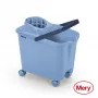 Vedro MERY 14L s potisnimi kolesi, modro