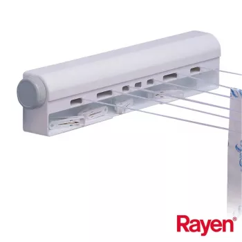 RAYEN zložljiva vrv za perilo 22m z 10 ščipalkami