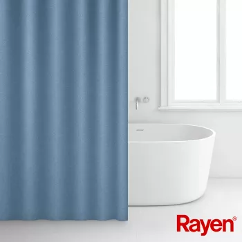 RAYEN zavesa za prho 180x200cm modra, poliester