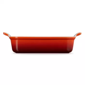 Pravokotna pekača LE CREUSET Heritage, lončevina, 26x19cm / 2,4L, rdeča
