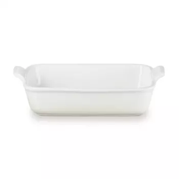 Pravokotna pekača Le Creuset Heritage, lončevina, 26x19cm / 2,4L, bela