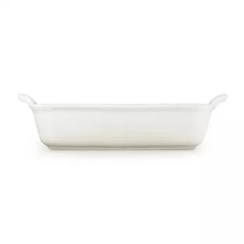 Pravokotna pekača Le Creuset Heritage, lončevina, 26x19cm / 2,4L, bela