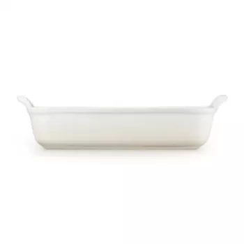 Pravokotna pekača Le Creuset Heritage, lončevina, 32x24cm / 4L, bela