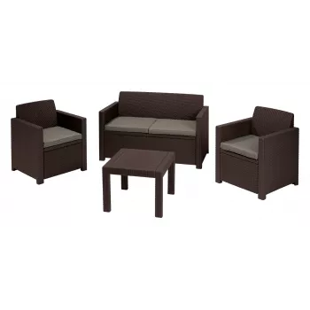 Vrtni set KETER Alabama Set rjav