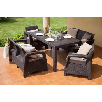 Vrtni set KETER Corfu Fiesta Set rjav