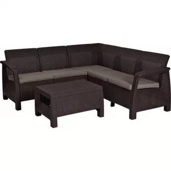 Vrtni set KETER Corfu Relax Set rjav