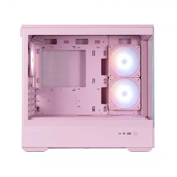 Zalman P30 V2, mATX Mini Tower ohišje PC, 3 x 120mm ARGB ventilatorji, roza