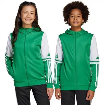 adidas Squadra 25 Hoody otroška majica s kapuco zelena in bela JP3163 140cm