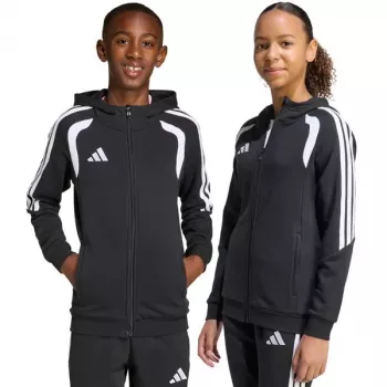 adidas Tiro 26 League Sweat Full Zip Hoodie otroška pulover s kapuco črna KF3324 164cm