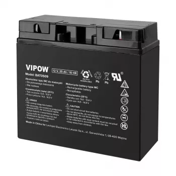 Akumulator VIPOW tipa MC za motocikle 12V 25Ah