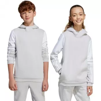 Otroška majica z dolgimi rokavi adidas Squadra 25 Sweat Hoody siva JD4808 152cm