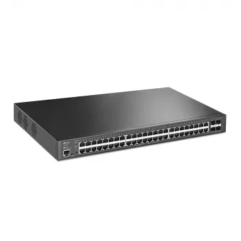 TP-Link JetStream TL-SG3452XP omrežno stikalo, upravljano L2+ Gigabit Ethernet (10/100/1000), podpora PoE, 1U, črno