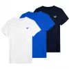 Moška majica 4F M4479, bela, modra, mornarsko modra, 4FWSS26TTSHM4479 90S, 4XL