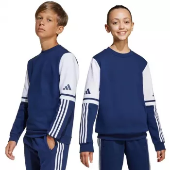 adidas Squadra 25 Sweat Crew otroška majica s kapuco mornarsko modra JD4814 140cm