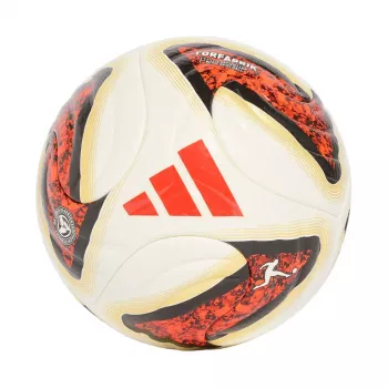 adidas Bundesliga 26/27 Torfabrik Pro nogometna žoga belo-oranžno-zlata KG6037 5