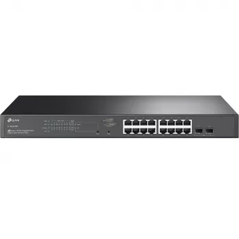 TP-Link JetStream TL-SG2218P omrežno stikalo upravljano L2/L2+ Gigabit Ethernet (10/100/1000) podpora PoE 1U črno