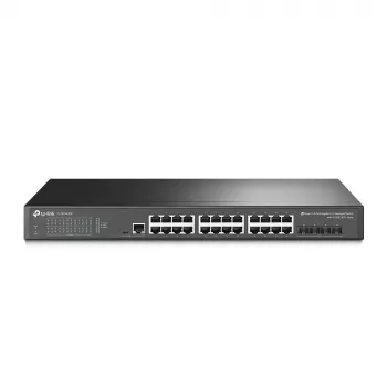 TP-Link JetStream TL-SG3428X omrežno stikalo upravljano L2+/L3 Gigabit Ethernet (10/100/1000) 1U črno