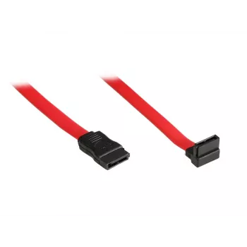 EXSYS SATA III podatkovni kabel s kotnim konektorjem, 0,5 m, rdeč EX-K3605