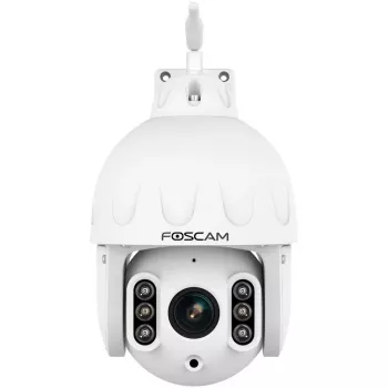 FOSCAM SD8P zunanja kamera z vrtenjem/nagibom in Wi-Fi, 8MP 4K, 4x optični zoom, IP66, bela