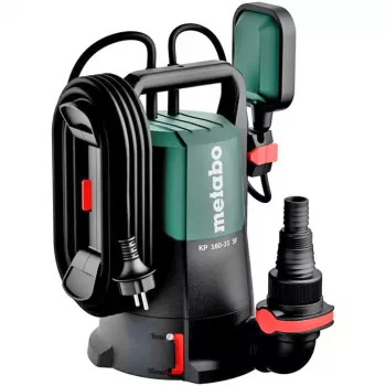 Metabo KP 160-35 SF kombinirana potopna/tlačna črpalka 500 W, 16000 l/h, 7,5 m, 35 mm delci, 10 m kabel, črno-zelena 601792000