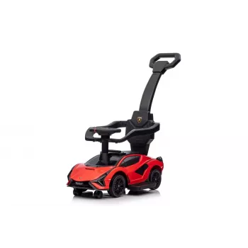LEAN TOYS Lamborghini QLS-996T otroški avtomobilček s potisnim ročajem rdeč