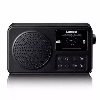 Lenco PDR-033BK prenosni DAB+/FM radio z Bluetooth in polnilno baterijo - črn
