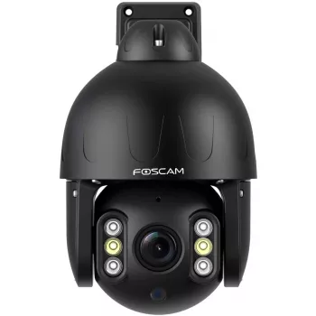 Foscam SD8EP zunanja kamera z vrtenjem/nagibom in PoE, 8MP 4K, 4x optični zoom, IP66, črna