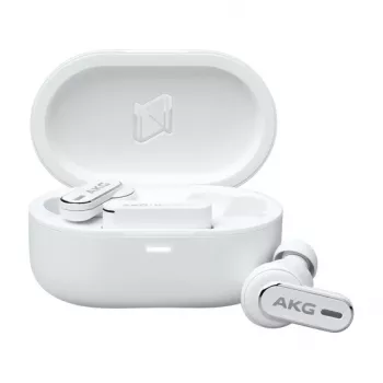 AKG N5 Hybrid brezžične ušesne slušalke z dušenjem hrupa, bele, Bluetooth 5.3