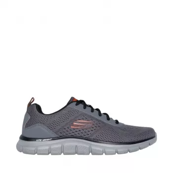 Skechers Track Leshur moški športni copati, antracit/oranžna, EU 44